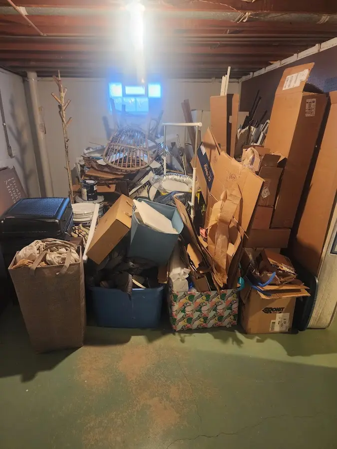 Roll-off dumpster container at job site for Construction Dumpster Rental in Rochelle Park